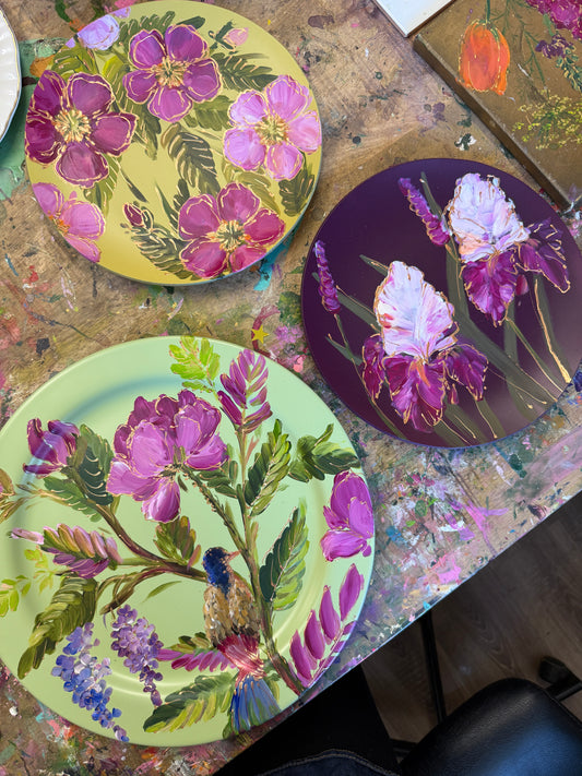 Beschilderd bord - Flower green