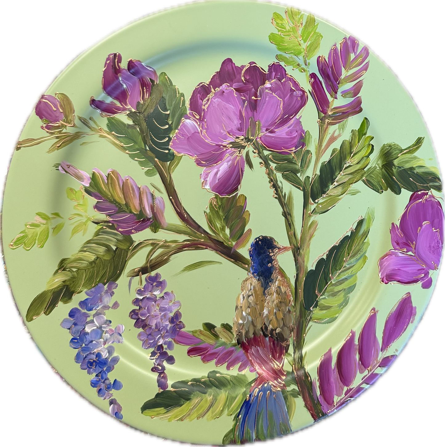 Beschilderd bord - Flower green