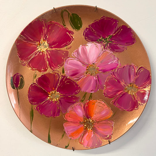 Beschilderd Bord - Papaver bronze