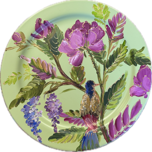 Beschilderd bord - Flower green