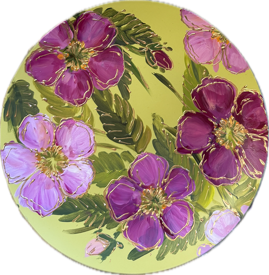 Beschilderde borden - Rose green